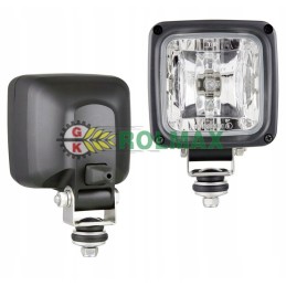 Halogeninė darbo lempa su įmontuota stiprintuvo jungtimi