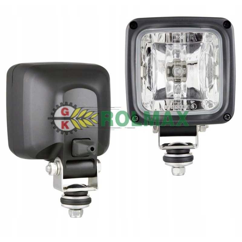 Halogeninė darbo lempa su įmontuota stiprintuvo jungtimi