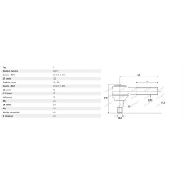 Strypo galo korpusas m24x1 5 rh 3223997r1