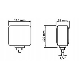 Trucklite 955 12v stogo posūkio žibintas