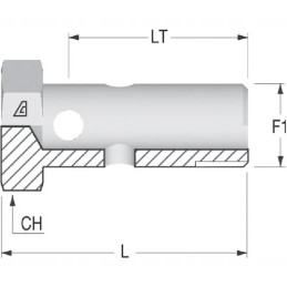 Hbm16 perpildymo varžtas m16x1 5