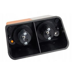 Kairysis priekinis žibintas t 25, plastikinis su tarpine