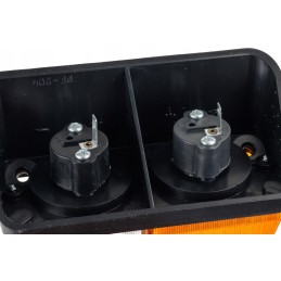 Kairysis priekinis žibintas t 25, plastikinis su tarpine