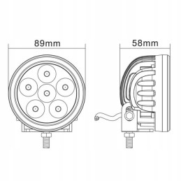 LED halogeninė lempa New Holland T6 T7 6x3W 1080lm