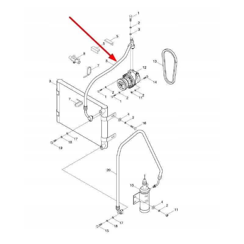 Ts04812040001k oro kondicionavimo kabelis