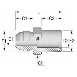 Įsukama jungtis 7 16 inf