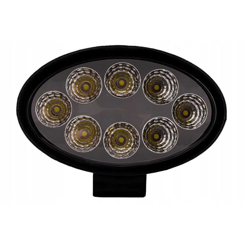LED darbo lempa 24w 10 30v 8 led ovalus halogenas