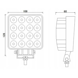 LED darbo lempa 48w 12 24v c330 c360 autobusu sunkvežimis