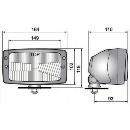Komatsu manitou jcb korpuso terex žibintų lempa