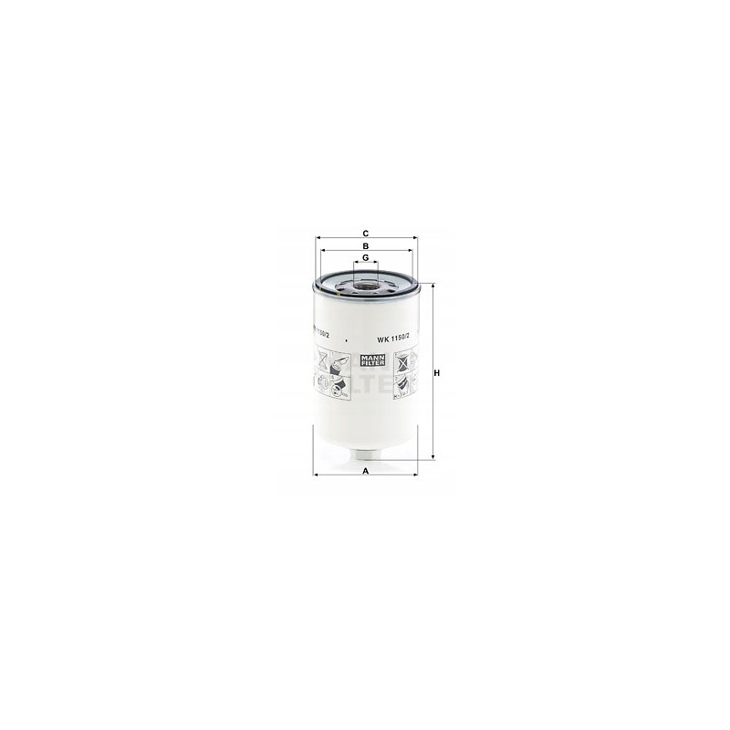 Mann filtras wk 1150 2 kuro filtras