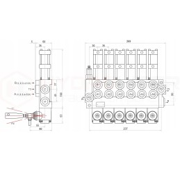 Skirstytuvas 6s 40l pneumatinis vairas badestnost