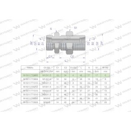 Metrinė hidraulinė jungtis bb m12x1 5 06l 2 vnt