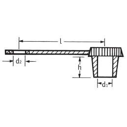 50x tepimo antgalių dangteliai 6mm kalamitka dangtelis