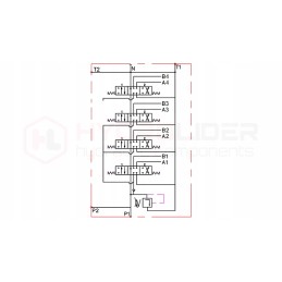 Hidraulinis skirstytuvas 4s 40l 4x3047l 1m badestnost