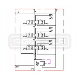 Hidro skirstytuvas 3z50 3xa1 24v 2xjoy badestnost