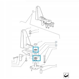Ritininis guolis new Holland 26799930