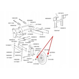 10161056 kultivatoriaus rato guolis