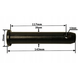 Viršutinės trauklės kaištis 25 4x117 mm 2 kat