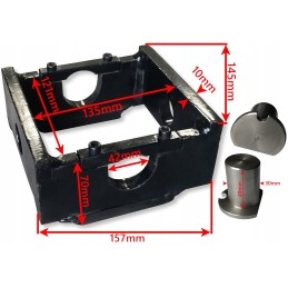 Variklio eiga 700 mm 5 tonų priekabos lopšys