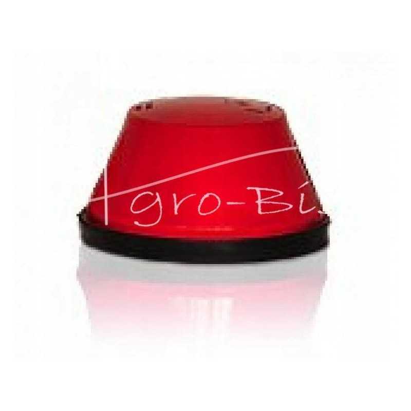 Raudonas žemas galinis gabaritinis žibintas žemės ūkio technikai