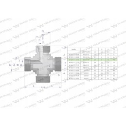 Metrinis hidraulinis skersinis bbbb m16x1 5 10l
