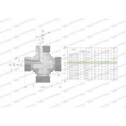 Metrinis hidraulinis skersinis bbbb m18x1 5 12l