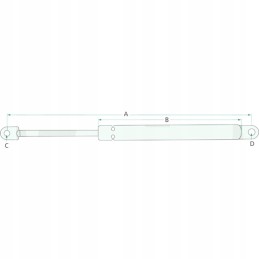 Dujinės pavaros amortizatorius x800420446000 fendt fa