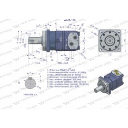 Orbitinis hidraulinis variklis 160 cm3, Warynski aps./min