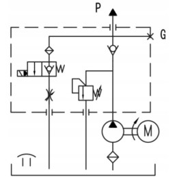 Hidraulinio agregato siurblio maitinimas 2 0 kW 24v 11l