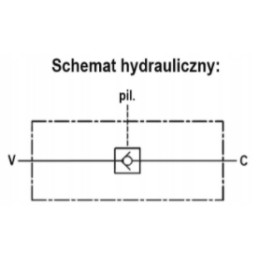 Hidraulinis atbulinis vožtuvas vbpsl 1 4 15l užraktas