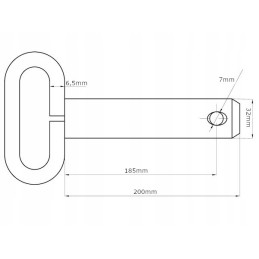 Smeigtukas su rankena ir apsauga 32 x 185 mm