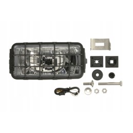 Halogeninis kelio žibintas chromo korpuse