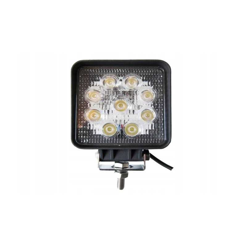 Halogeninė darbo lempa 9ledx3w 10 30v square mo