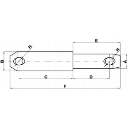 Apatinės trauklės kaištis 22x87mm 1 kategorija 2