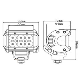 LED darbo lempa halogeninis LED diodas