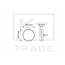 Galinis dešinysis žibintas, apvalus LED Ursus C330