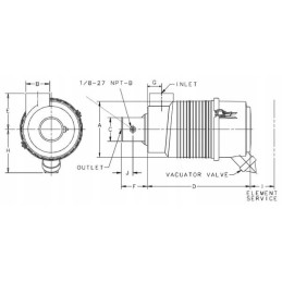 Oro filtrų rinkinys Donaldson G057502 Donaldson