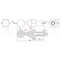 14 mm rutulys hidroliderio rutulinėms vairasvirtėms