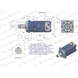 Warynski WMT 630 orbitinis hidraulinis variklis