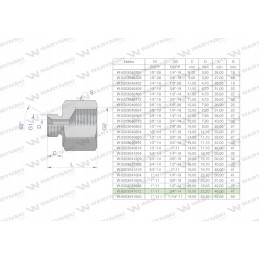 Hidraulinio diferencialo įvorė AB 1 x 3 4 Warynski