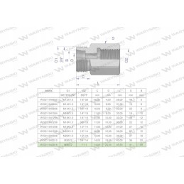 Diferencialo įvorė hyd ab m36x2 gzx1 gw warynski