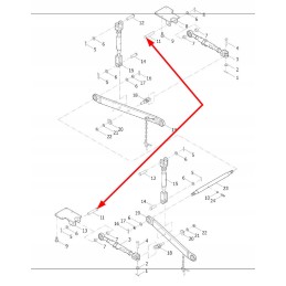 Te300 56 07 pakabos tvirtinimo kaištis m18 x 105