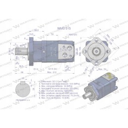 Hidraulinis variklis WMS 315 cm3 Warynski