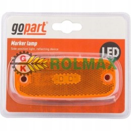 LED šoninė gabaritinė lemputė, oranžinė, 12 24v l go