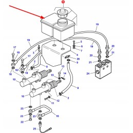 3671695m91 stabdziu skysčio rezervuaras
