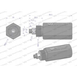Hidraulinio cilindro apsauginis vožtuvas c