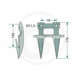 Agtech dvigubas durtuvas 687505002005