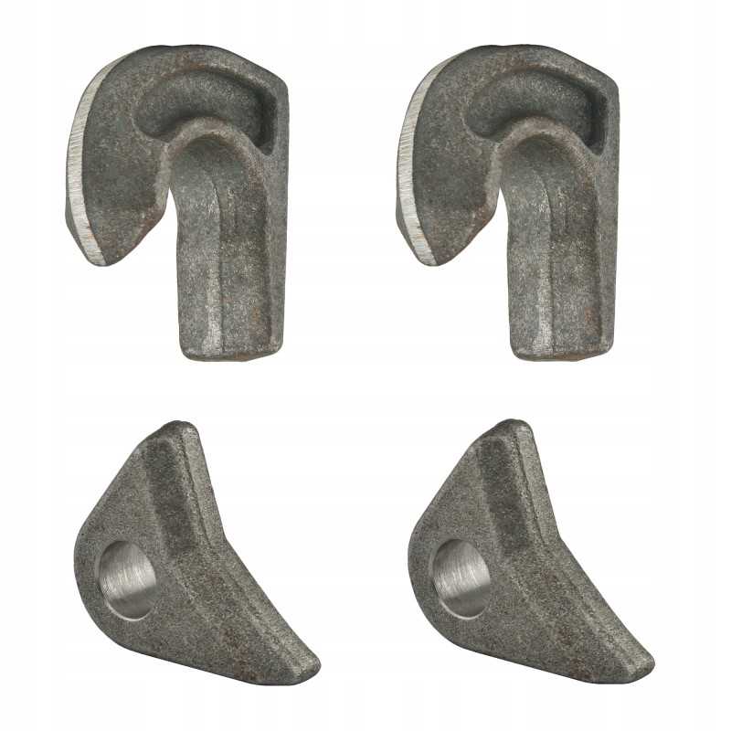 Rinkinys 2x kabliukai, 2x ąselės, Euro rėmas suvirinimui