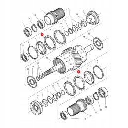 Pavarų dėžės frikcinis diskas mf 3779324m2 originalus