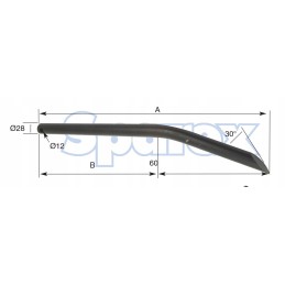 krautuvas lenktas 560mm shw 22814 5500029